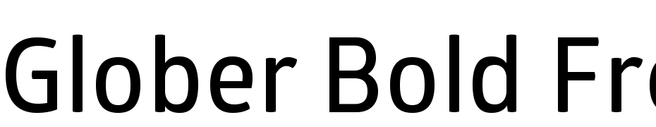 Glober Bold Free Font Download Free